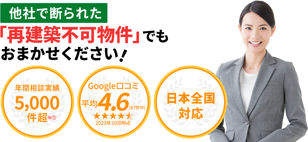 再建築不可物件、訳あり物件、事故物件の買取