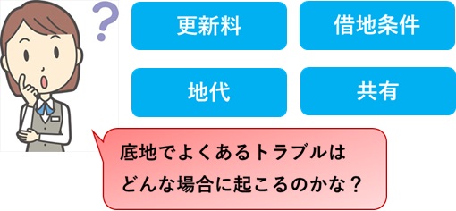 底地の代表的なトラブル