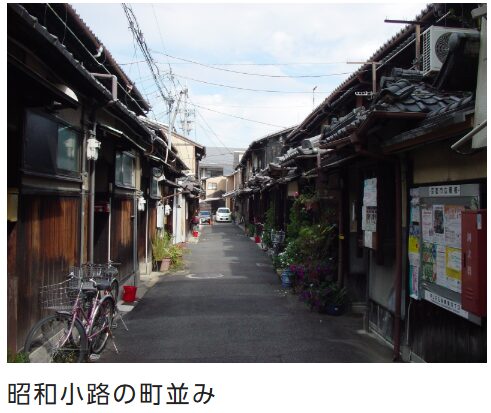 42条3項道路の事例（京都の街並み保存）